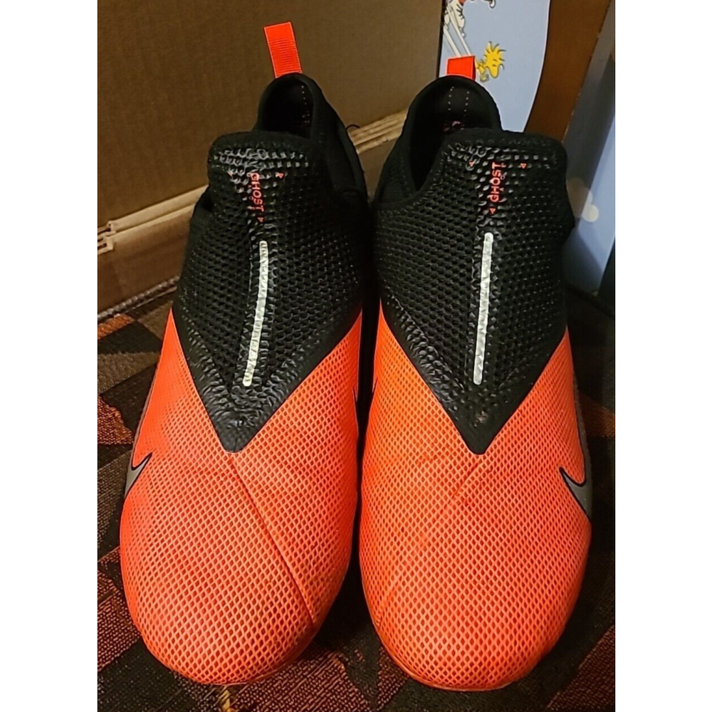 Nike Jr Phantom Vision 2 Elite DF FG Soccer Cleats Youth Size 6 Orange/Red Black